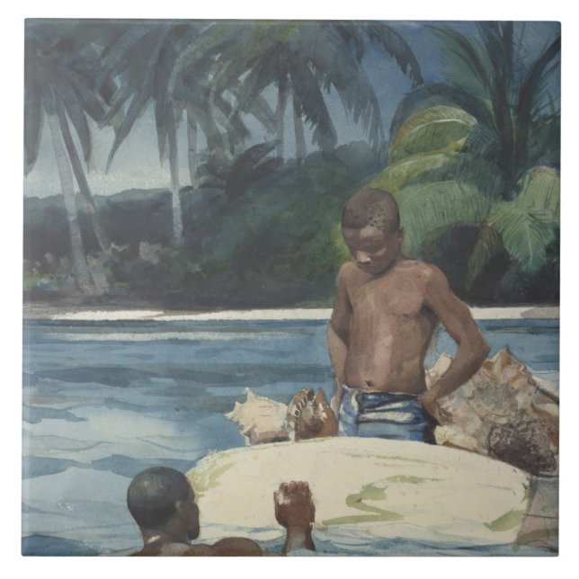 Winslow Homer - West India Divers Tile (Front)