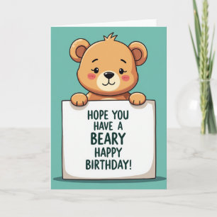 Winsome Ursine Birthday Card