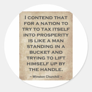 Winston Churchill #1 Classic Round Sticker