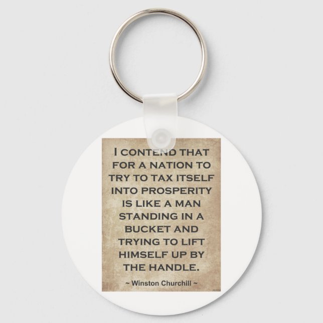 Winston Churchill #1 Key Ring (Front)