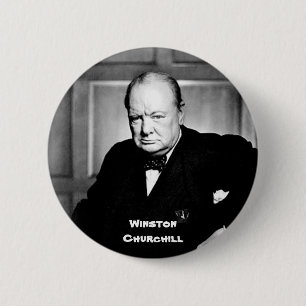 Winston Churchill 6 Cm Round Badge