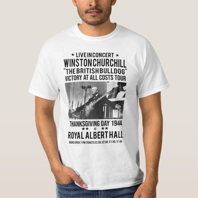 WINSTON CHURCHILL Gig Poster T-shirt (Front)