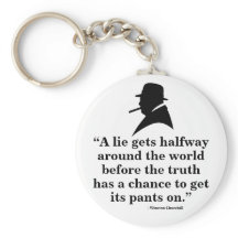 Winston Churchill Keyring - Quote 24