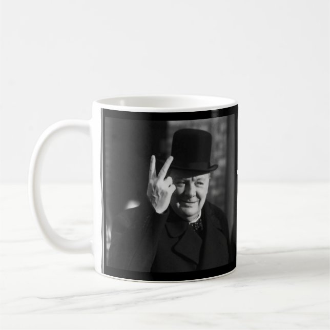 Winston Churchill Mug - Quote 4 (Left)