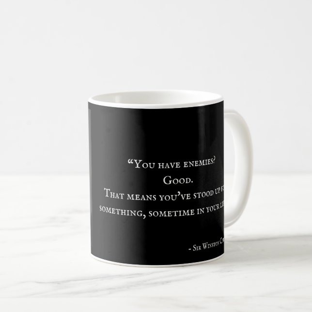 Winston Churchill Mug - Quote 9 (Front Right)