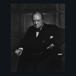 Winston Churchill Portrait - The Roaring Lion Poster<br><div class="desc">This English History photo features Sir Winston Churchill in a portrait taken at the Canadian Parliament,  December 1941. The photo was taken by Yousuf Karsh,  who called the picture "The Roaring Lion".</div>