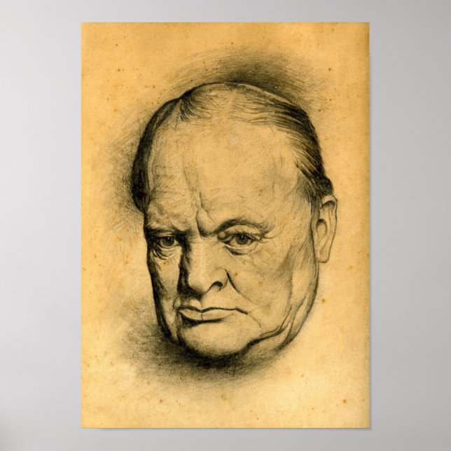 Winston Churchill Poster (Front)