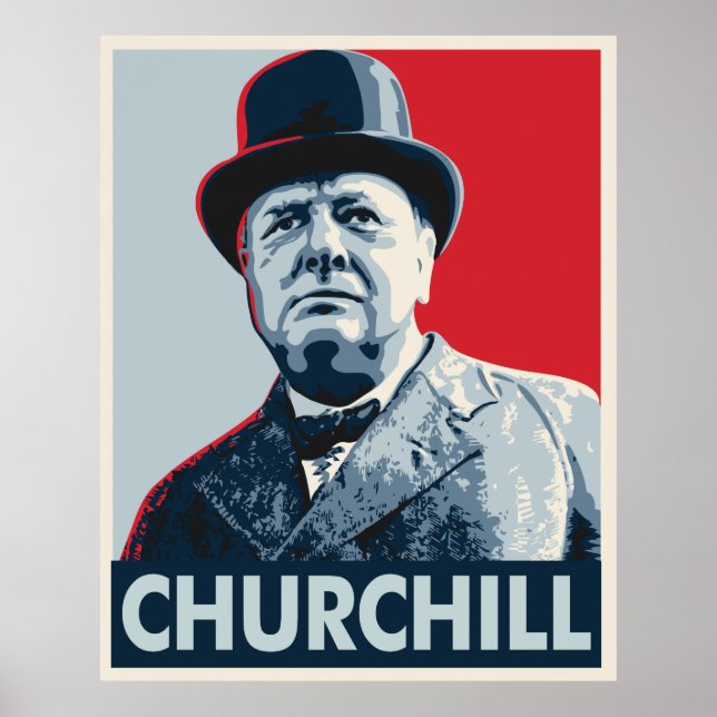 Winston Churchill Poster (Front)