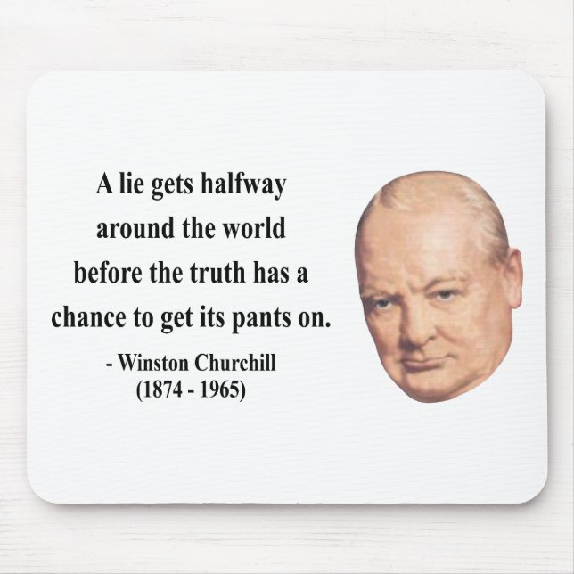Winston Churchill Quote 11b Mouse Pad (Front)