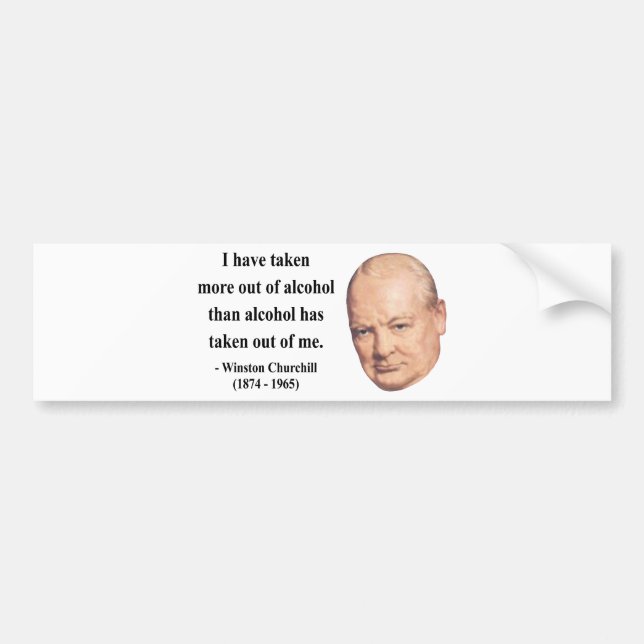 Winston Churchill Quote 12b Bumper Sticker (Front)