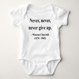 Winston Churchill Quote 1a Baby Bodysuit