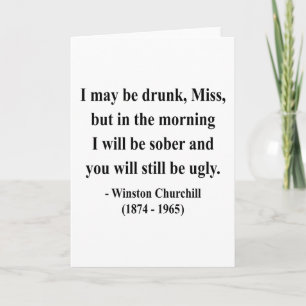 Winston Churchill Quote 2a Card