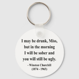 Winston Churchill Quote 2a Key Ring
