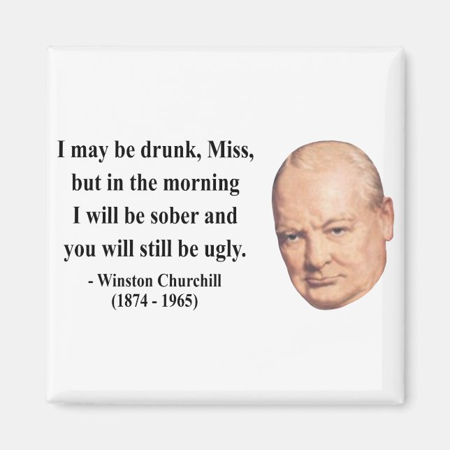 Winston Churchill Quote 2b Magnet (Front)