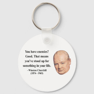 Winston Churchill Quote 3b Key Ring