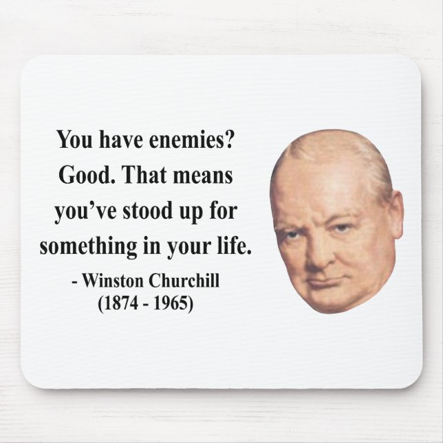 Winston Churchill Quote 3b Mouse Pad (Front)