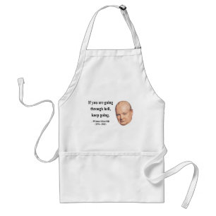 Winston Churchill Quote 4b Standard Apron
