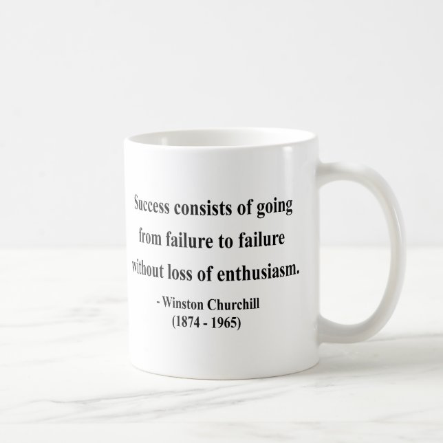 Winston Churchill Quote 5a Coffee Mug (Right)