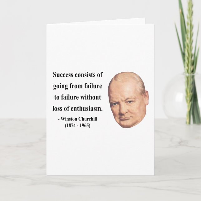 Winston Churchill Quote 5b Card (Front)