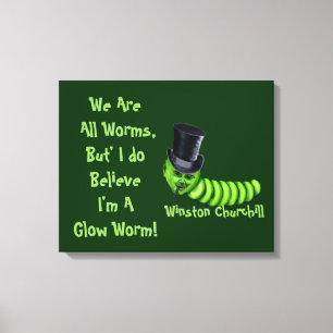 Winston Churchill Quote Canvas Print