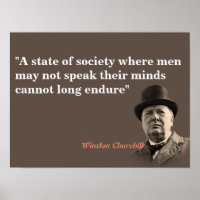 Winston Churchill Quote On Free Speech