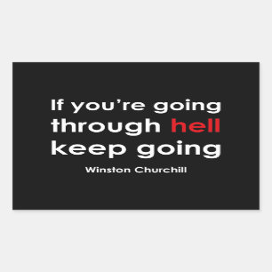 Winston Churchill Rectangular Sticker