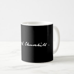 Winston Churchill signature autograph symbol histo Coffee Mug