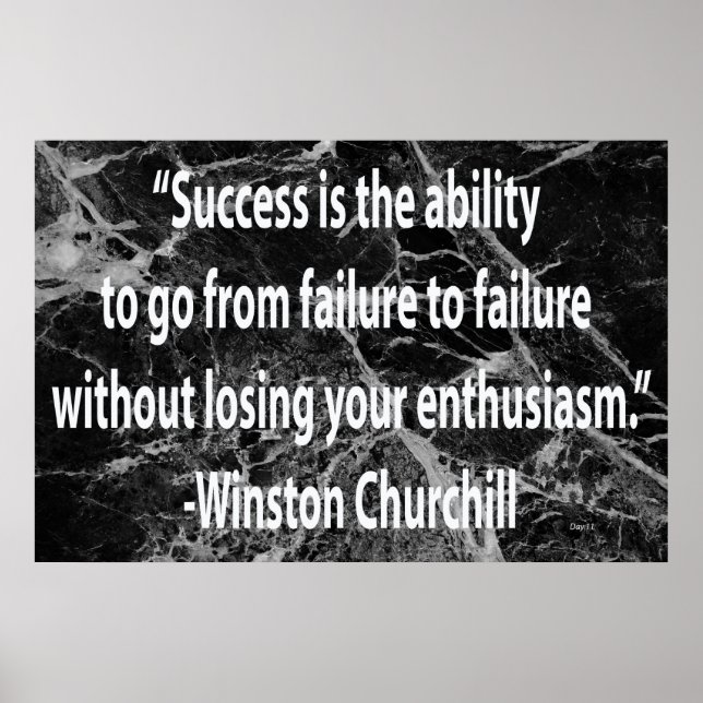Winston Churchill: Success Poster (Front)