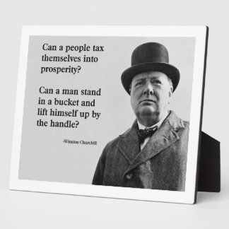 Winston Churchill Tax Quote Plaque