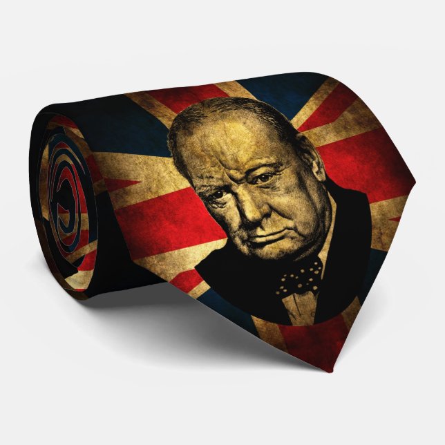 Winston Churchill Tie (Rolled)