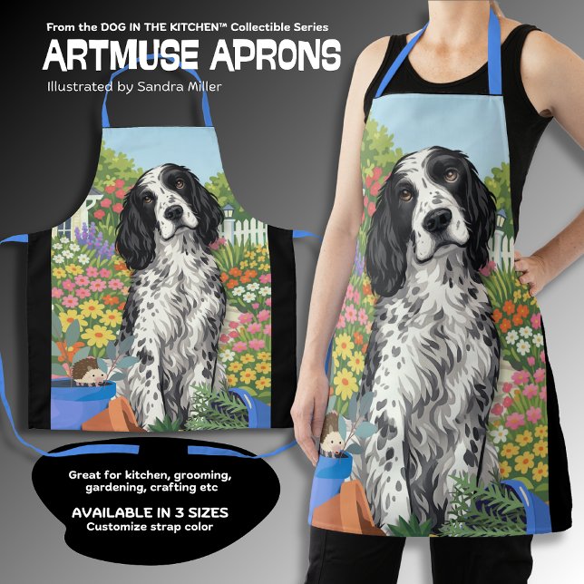 WINSTON English Setter All-Over Print Apron (Creator Uploaded)