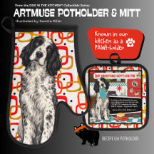 WINSTON English Setter Oven Mitt & Pot Holder
