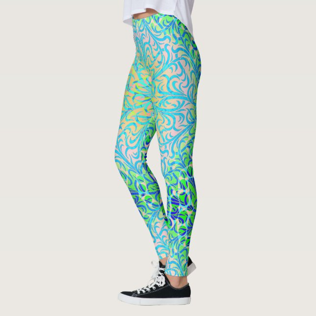 Winston Lapis and Green Leggings (Left)