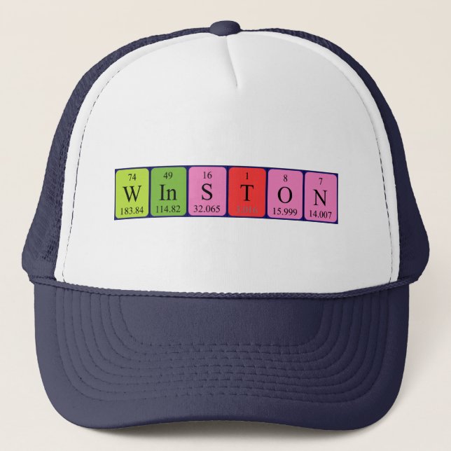 Winston periodic table name hat (Front)