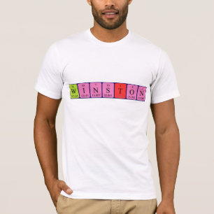 Winston periodic table name shirt