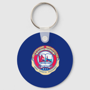 Winston-Salem (North Carolina) City flag Keychain