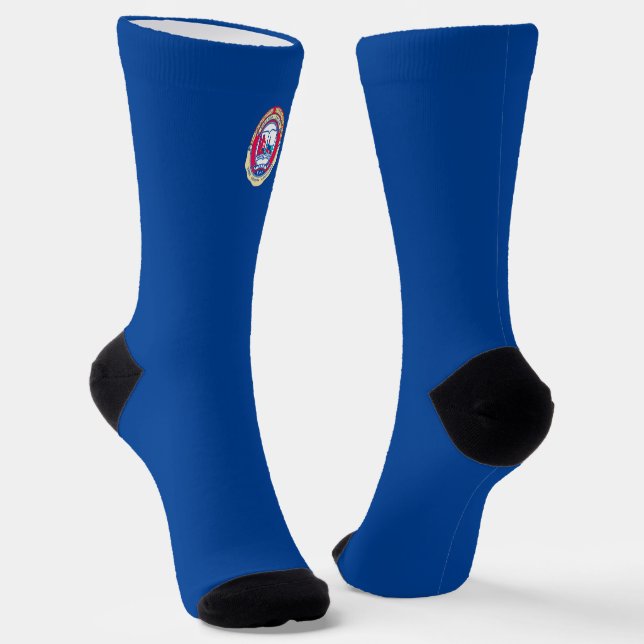 Winston-Salem (North Carolina) city flag Socks (Angled)