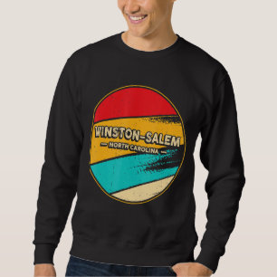Winston-Salem North Carolina Retro Vintage Sunset Sweatshirt