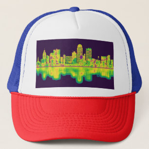 Winston-Salem North Carolina Skyline Trucker Hat