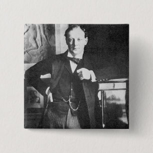 Winston Spencer Churchill in 1904 15 Cm Square Badge