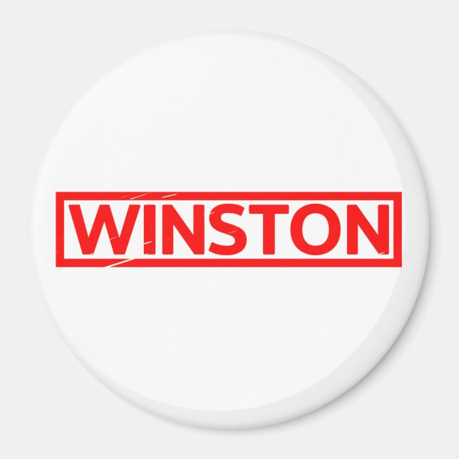 Winston Stamp Magnet (Front)