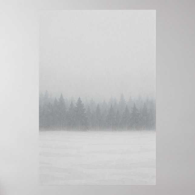 Winter 10, January Fog, Seasonal Print   (Front)