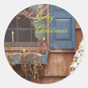 Winter - A winters morning Classic Round Sticker