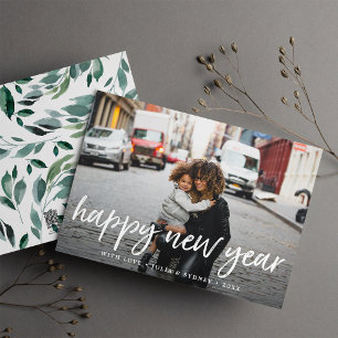 Winter Abundance Happy New Year Photo Card