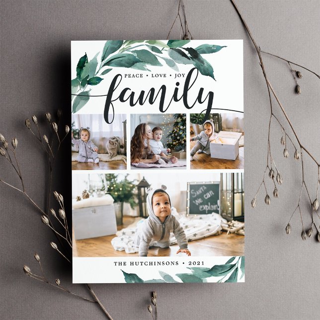 Winter Abundance | Holiday Photo Collage Card (Creator Uploaded)