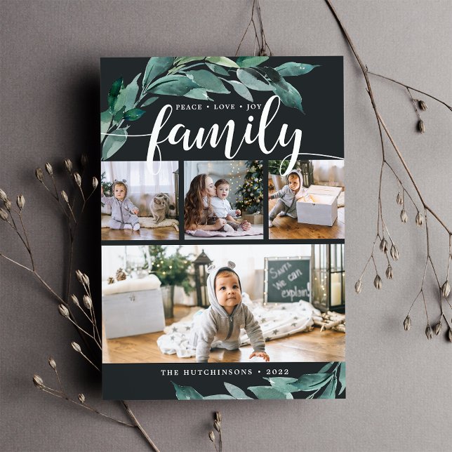 Winter Abundance | Holiday Photo Collage Card (Creator Uploaded)