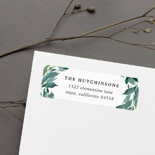 Winter Abundance Return Address Label