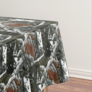 WINTER ACORNS TABLECLOTH