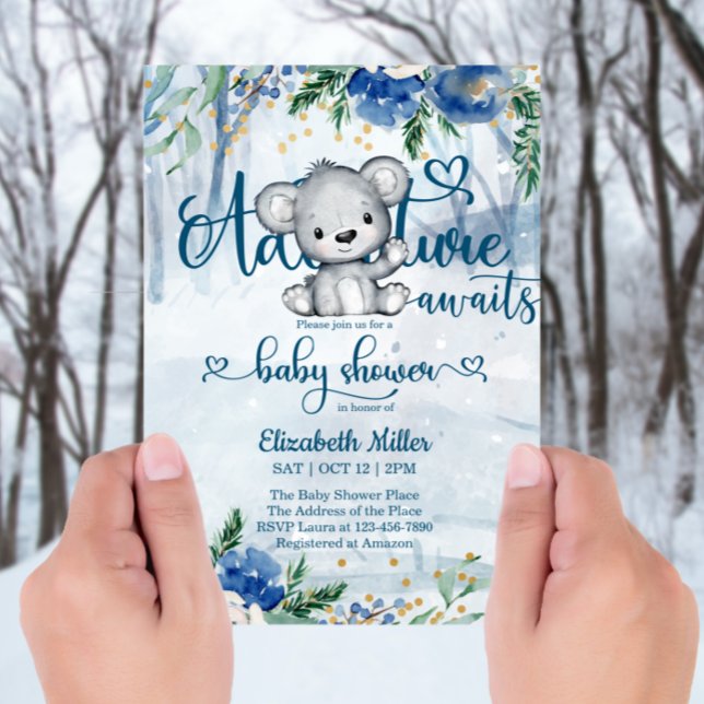 Winter Adventure Awaits Polar Bear Baby Shower (Creator Uploaded)