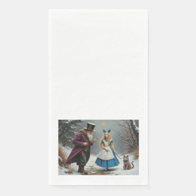 Winter Alice paper guest towels Napkin (Front)